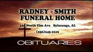 Obituaries for Oct. 6th brought to you by Radney Smith Funeral Home...