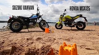 The Fun Bike Review: Honda MSX125 Grom vs Suzuki VanVan | Bike Social