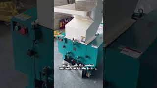 Crush ABS #machine #plasticcrusher #factory #plastic #recycling #plasticshredder #industry