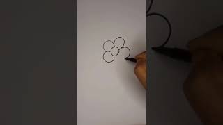EASY FLOWER DRAWING | #drawing #shortsfeed #shortviral  #youtubvideo