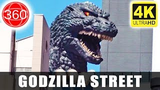 [4K 360°] Godzilla Street in Shinjuku, Tokyo || JAPAN 360