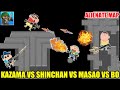 SHINCHAN VS BO VS MASAO VS KAZAMA IN ALIENATE MAP IN MINI MILITIA | WHO WILL WIN?? 😱😱 | FUNNY🤣🤣