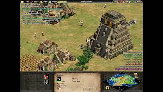 Speed 2x | Full AoE II | Mayans vs 7 Random | Map: Texas | 24.11.2024