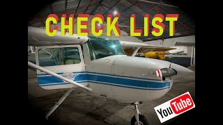 CESSNA 150 - Check List 📃✈️- Chequeo Integral Previo a Puesta en Marcha - Aviación Argentina