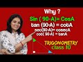 Trigonometric Ratios Of Complementary Angles | Why sin( 90-theta) =cos (theta) | Maths is Easy