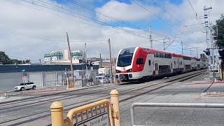 Railfanning on Caltrain at 9 ave San Mateo on August 17th 2024 FT: Full Speed ahead and etc.