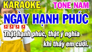 Karaoke Ngày Hạnh Phúc ( Bằng Cường ) Tone Nam Nhạc Sống - Karaoke Phi Long