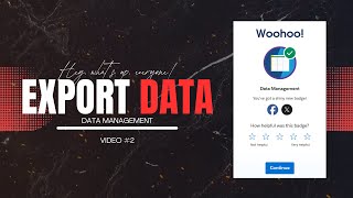 📤 Export Data from Salesforce —Backup and Reporting Made Easy! 📤Complete Salesforce Trailhead Guide!