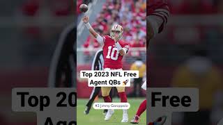 Top 2023 NFL Free Agent QBs 🚀 #nfl #freeagency