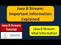 Java 8 Stream: Important Information Explained | Java 8 streams | Streams in Java 8