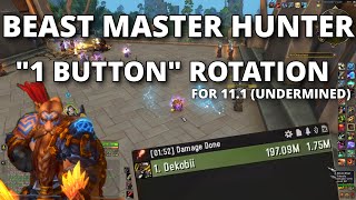 1 Button Beast Master Hunter Sequence for 11.1 Rundown and Demo