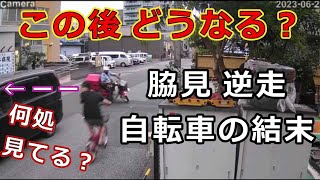 迷惑運転者たち　No.1551　この後　どうなる？・・脇見　逆走自転車の結末・・何処　見てる？・・【トレーラー】【車載カメラ】