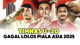 Dramatis! Timnas Indonesia U-20 Tersingkir dari Piala Asia