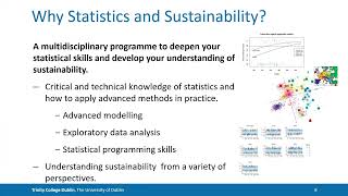 Developing a More Sustainable Future - Postgraduate Programmes at Trinity College Dublin