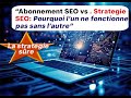 Abonnement SEO vs. Stratégie SEO : Pourquoi l’un ne fonctionne pas sans l’autre ?