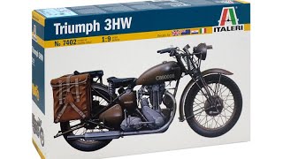 Italeri  # 7202 1/9 二戰英國凱旋牌軍用摩托車 Triumph 3HW