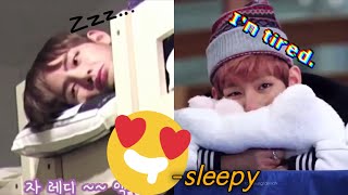 Sleepy Taehyung Moments🥺     Baby  Bear 🐻🥰