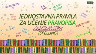 Jednostavna pravila za učenje pravopisa engleskog jezika | Spelling