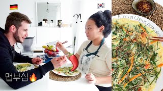 vlog | 28 weeks of pregnancy, compare hospitals, fetal kicks, cooking korean pancakes