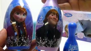 DISNEY FROZEN BOWLING SET ELSA, ANNA  OLAF TOYS UNBOXING 4K - toy for children.mp4