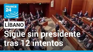 Asamblea de Líbano no ha podido elegir un presidente, tras 12 intentos