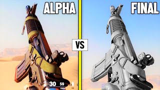 Call of Duty Black Ops COLD WAR (Alpha vs FINAL) — Weapons Comparison