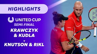 Krawczyk \u0026 Kudla (USA) v Knutson \u0026 Rikl (CZE) - United Cup Highlights | Wide World of Sports