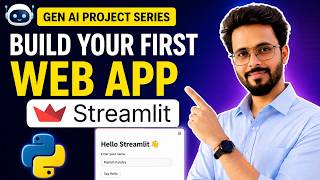 👉 Build Your First Web App using Streamlit (Python Tutorial)