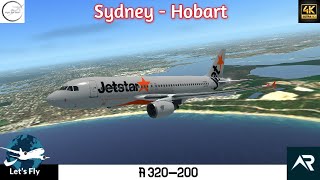 ✈️ Sydney to Hobart with JetStar A320-200 | Full Flight | RFS- Real Flight Simulator