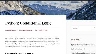 Python for Data Science Lesson 9: Conditional Logic