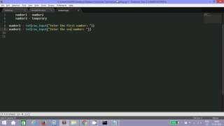 Step 3.2 : Swapping two numbers using functions in python