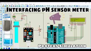 🥛🫗 pH Sensor Simulation in Proteus | Complete Water Quality Monitoring using pH Sensor🔥