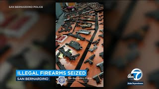 San Bernardino police seize more than 120 illegal guns, rifles while serving search warrants