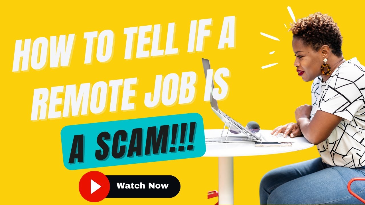 How To Tell If A Remote Job Is A Scam - YouTube