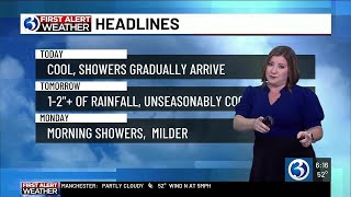Rain Sunday prompts a First Alert Weather Day