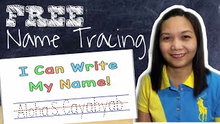 FREE NAME TRACING PRINTABLE WORKSHEET FOR NAME PRACTICE | by Teacher Aloha
