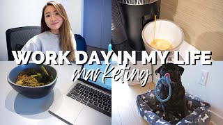 work vlog | day in my life (marketing account manager, WFH)