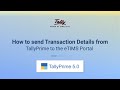 How to send Transaction Details from TallyPrime to the eTIMS Portal | TallyHelp