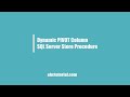 Dynamic Pivot Column Data in SQL Server | Rows convert to column in SQL Server