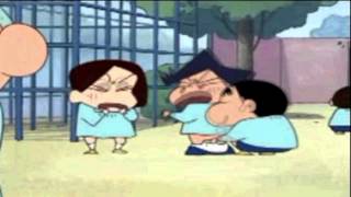 Pull down pants prank - Crayon Shin-chan