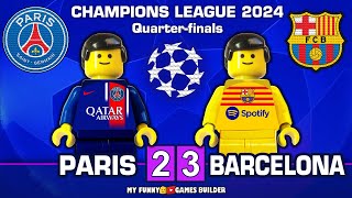 PSG Paris vs Barcelona 2-3 • Champions League 2024 • All Goals & Highlights in Lego Football