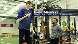 Catching up with world's tallest teenager Robert Bobroczkyi