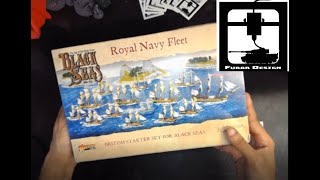 Black Seas Royal Navy Starter Fleet Unboxing from Warlord Games