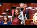 Greens stage Senate walkout over Australian government's inaction over Gaza