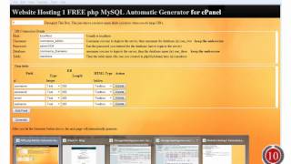 PHP MySQL Automatic Script Generator