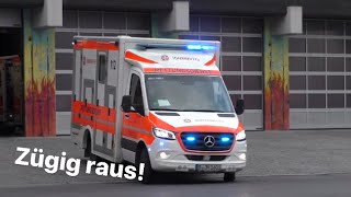 [Sehr zügig ausgerückt!💨] RTW-JUH-1600/1 auf Einsatzfahrt | BF Kreuzberg || Berliner Feuerwehr |