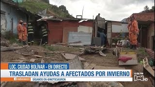 Tras deslizamiento, continúa la alerta por lluvias en el barrio Divino Niño, sur de Bogotá