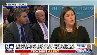 WATCH: CNN's Acosta Challenges Sanders to Declare Media Is Not the 'Enemy of the People'
