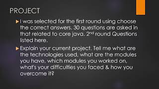 Hexaware Core Java Interview Questions