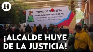 Operativo enjambre: Alcalde electo de Santo Tomás de los Plátanos huyó tras intento de detención